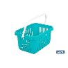 CESTA PARA PINZAS AZUL TURQUESA 27 X 21 X 14 CM