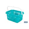 CESTA PARA PINZAS AZUL TURQUESA 27 X 21 X 14 CM