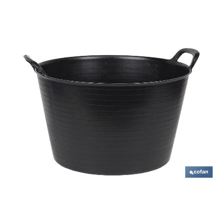 CAPAZO NEGRO RECICLADO 56 L 59,5 X 52,5 X 38 CM VENTA UNITARIA