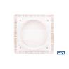 REJILLA DE VENTILACIÓN ABS BLANCO LAMAS MÓVILES Ø10 CM   CAJA 5 UNID.