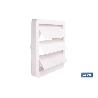 REJILLA DE VENTILACIÓN ABS BLANCO LAMAS MÓVILES Ø10 CM VENTA UNITARIA