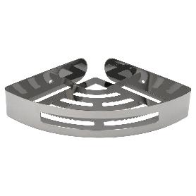 CESTILLO RINCON BAÑO AUTOADHESIVO, COLOR INOX CON EFECTO ESPEJO, AUTOADHESIVO RESISTENTE O CON TORNILLOS