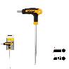 LLAVE ALLEN CON BOLA MANGO BIMATERIAL SOFT TOUCH FORMA T 6,0 MM. ACERO CROMO VANADIO, DESTORNILLADOR ALLEN, LLAVE H