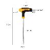LLAVE ALLEN CON BOLA MANGO BIMATERIAL SOFT TOUCH FORMA T 6,0 MM. ACERO CROMO VANADIO, DESTORNILLADOR ALLEN, LLAVE H