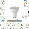 BOMBILLA LED DICROICA ROSCA GU10. 5 WATT. EQUIVALE A 30 WATT. 500 LUMENES. LUZ FRIA (6500º K.)