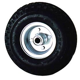 RUEDA CARRETILLA ALMACEN / SACOS  NEUMÁTICA LLANTA GALVANIZADA  20 MM.