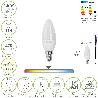 BOMBILLA LED VELA ROSCA E14. 4,5 WATT. EQUIVALE A 35 WATT. 470 LUMENES. LUZ NEUTRA (4000º K.)