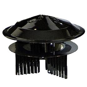 SOMBRERO COLOR NEGRO UNIVERSAL PARA ESTUFA DE Ø 80 A Ø 150 MM.