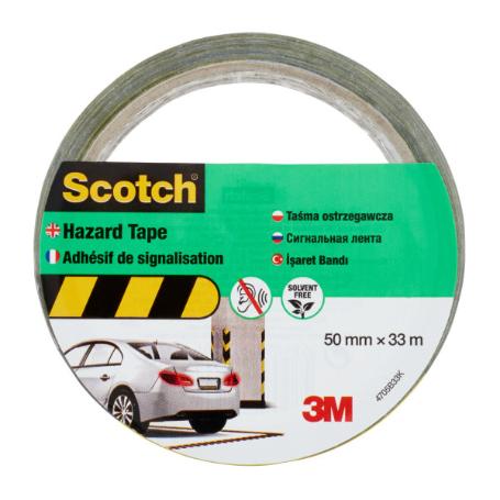 3M CINTA SEÑALIZACION ADHESIVA NEGRA-AMARILLA 50X33M 7100181225