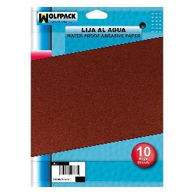 LIJA AGUA GRANO 400 (PACK 10 PLIEGOS)