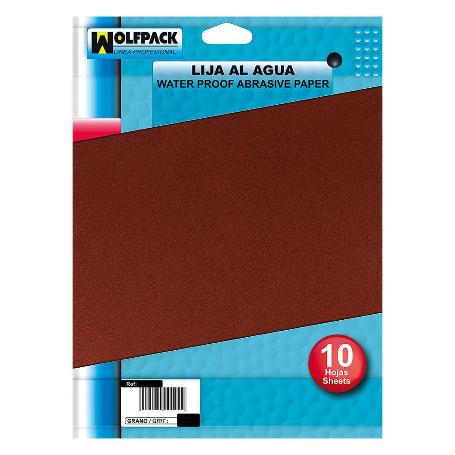 LIJA AGUA GRANO 400 (PACK 10 PLIEGOS)