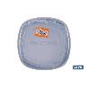 SET DE 7  FIAMBRERAS CUADRADAS 220/350/600/1200/2000/2700/3600 ML