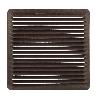 REJILLA VENTILACIÓN EMPOTRAR  17X17 CM. ALUMINIO MARRON