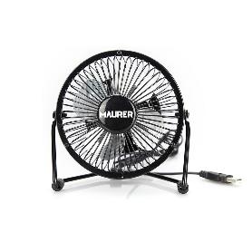 VENTILADOR SOBREMESA Ø 10 CM. FUNCIONAMIENTO USB