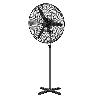 VENTILADOR PIE Ø 70 X195 CM. NEGRO 190 W. OSCILACIÓN AUTOMATICA, ALTURA REGULABLE, CABEZAL INCLINABLE, BASE ESTABLE