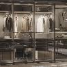 EMUCA LOTE DE 2 BARRAS PARA ARMARIO LUXE DE LONGITUD 1.15M CON SOPORTES, ALUMINIO Y PLÁSTICO, TITANIO