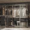 EMUCA LOTE DE 2 BARRAS PARA ARMARIO LUXE DE LONGITUD 1.15M CON SOPORTES, ALUMINIO Y PLÁSTICO, TITANIO