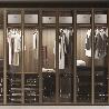 EMUCA LOTE DE 2 BARRAS PARA ARMARIO LUXE DE LONGITUD 0.75M CON SOPORTES, ALUMINIO Y PLÁSTICO, TITANIO