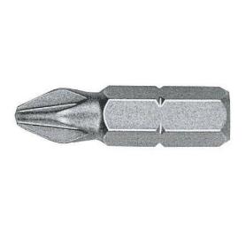 WITTE-27043-CAJA DE 100 PUNTAS POZIDRIV STANDARD GUÍA 1/4  CORTA (PZ.0 X 25)