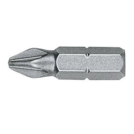 WITTE-27045-CAJA DE 100 PUNTAS POZIDRIV STANDARD GUÍA 1/4  CORTA (PZ.1 X 25)