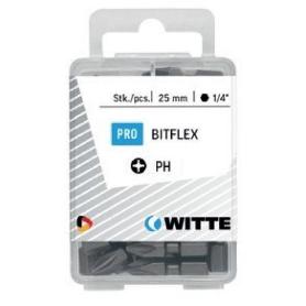 WITTE-428021-25 PUNTAS EN CAJITA DE PLÁSTICO LARGO 25 MM (PH 1 BITFLEX)