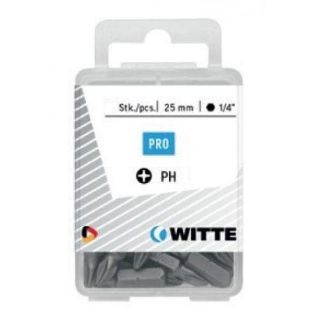 WITTE-427021-25 PUNTAS EN CAJITA DE PLÁSTICO LARGO 25 MM (PH 2)
