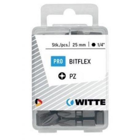 WITTE-428046-25 PUNTAS EN CAJITA DE PLÁSTICO LARGO 25 MM (PZ 2 BITFLEX)