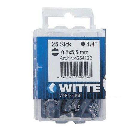 WITTE-426431-15 PUNTAS EN CAJITA DE PLÁSTICO LARGO 25 MM (PL 4,5 TIN)