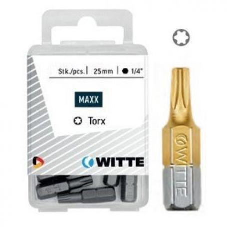 WITTE-429516-5 PUNTAS EN CAJITA DE PLÁSTICO LARGO 25 MM (T 25 TIN)