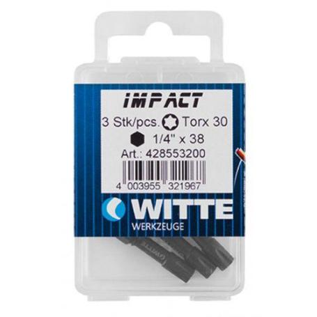 WITTE-428554-3 PUNTAS DE IMPACTO EN CAJITA DE PLÁSTICO T 40