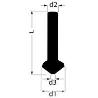 RUKO-102125A-AVELLANADOR CÓNICO DIN 335 FORMA C 90  HSS (DIAMETRO  MÁX. 31 MM)