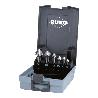 RUKO-102152ERO-JUEGO DE 6 AVELLANADORES CÓNICOS DIN 335 TIPO C 90° HSSE-CO 5 EN ESTUCHE DE PLÁSTICO