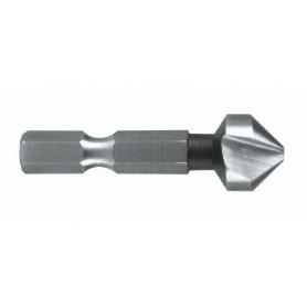 RUKO-102313-AVELLANADOR CÓNICO DIN 335 FORMA C 90  HSS MANGO HEXAGONAL 1/4  (DIAMETRO  MÁX. 6,3 MM)