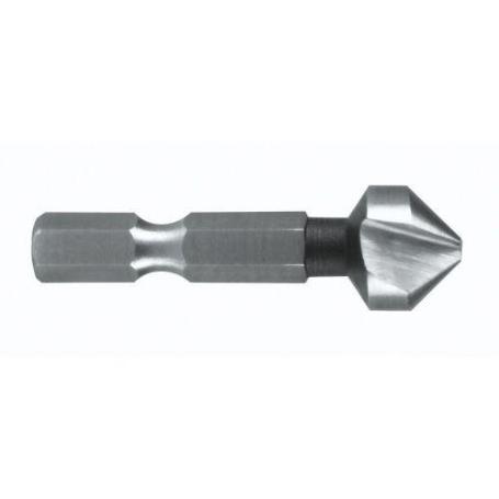 RUKO-102313-AVELLANADOR CÓNICO DIN 335 FORMA C 90  HSS MANGO HEXAGONAL 1/4  (DIAMETRO  MÁX. 6,3 MM)