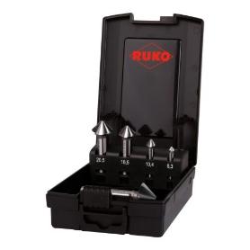 RUKO-102891RO-JUEGO DE 5 AVELLANADORES CÓNICOS ULTIMATECUT 4S HSS