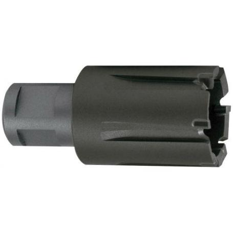 RUKO-1081519C-BROCA HUECA DIENTES DE METAL DURO TECRONA Y VÁSTAGO WELDON (3/4 ) PARA RAÍLES, PROFUNDIDAD DE CORTE 3