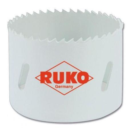 RUKO-126022-CORONA PERFORADORA HSS-CO 8 BIMETAL CON DENTADO FINO (DIAMETRO  22 MM)