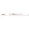 RUKO-3218021-PACK DE 5 SIERRAS DE CALAR HCS ACERO CORTE ULTRA RÁPIDO 100 MM (EQUIVALENCIA BOSCH T 144 DF)