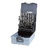 RUKO-214215RO-JUEGO DE 25 BROCAS HELICOIDALES DIN 338 TIPO N HSS-G EN ESTUCHE DE PLÁSTICO