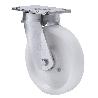 RUEDA GIRATORA PLACA 10SLR200-FT NYLON BLANCO EXTRAFUERTE EJE LISO