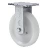 RUEDA FIJA  17SLR150-FT NYLON BLANCO EXTRAFUERTE EJE LISO
