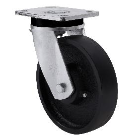 RUEDA GIRATORA PLACA 10SLR150-CI HIERRO FUNDIDO EJE LISO