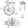 RUEDA GIRATORA PLACA MEC.DIR.4MM 10ZVRMD200-FTB NYLON BLANCO EXTRAFUERTE BOL.