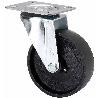 RUEDA GIRATORA PLACA 4MM 10ZVR200-CI HIERRO FUNDIDO EJE LISO