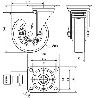 RUEDA GIRATORA PLACA FRENO 4MM 10ZVRFD160-AUGB ALUMINIO-POLIUR.VERDE BOLAS