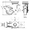 RUEDA GIRATORA PLACA FRENO 10HLSBFN150-HUB SUSPENSION POLIUR.NARANJA BOLAS