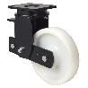 RUEDA GIRATORA PLACA 10HLSB150-FTB SUSPENSION NYLON BLANCO EXTRAFUERTE BOLAS