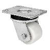 RUEDA GIRATORA PLACA 10SLR80-KNB NYLON BLANCO EXTRAFUERTE EJE BOLAS