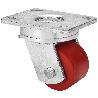 RUEDA GIRATORA PLACA 10SLR80-KIB NYLON-POLIUR.MARRON EJE BOLAS