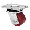 RUEDA GIRATORA PLACA 10SLR80-KIB NYLON-POLIUR.MARRON EJE BOLAS